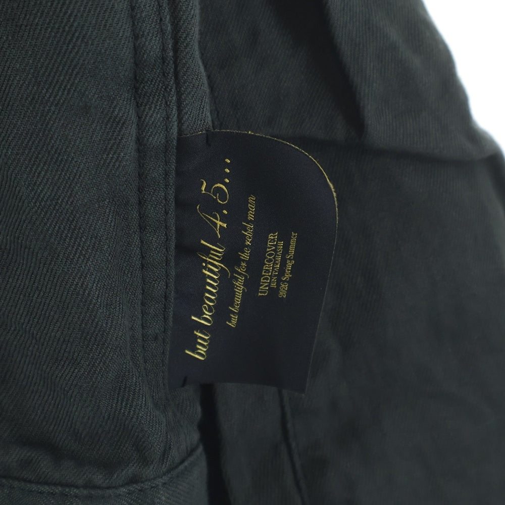 UNDERCOVER(アンダーカバー) 26SS ユーズド加工デニムジャケット リネンブルゾン カーキ/グレー UC1F4204-2