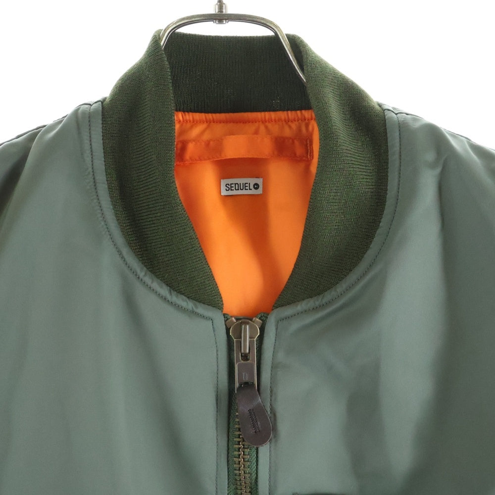 SEQUEL(シークエル) 25AW MA-1 フライトジャケット オリーブ SQ-25AW-JK-06