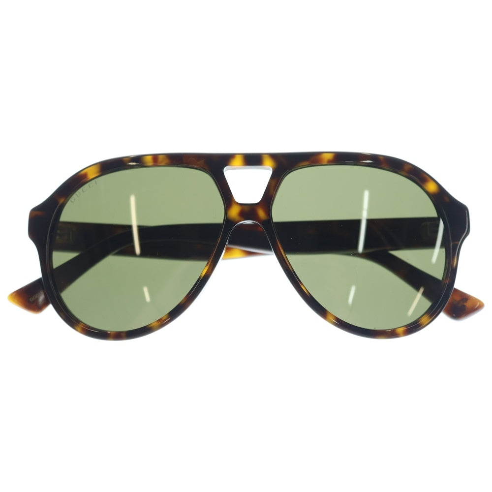 GUCCI(グッチ) アビエイターシェイプ カラーサングラス 眼鏡 ブラウン GG0159S