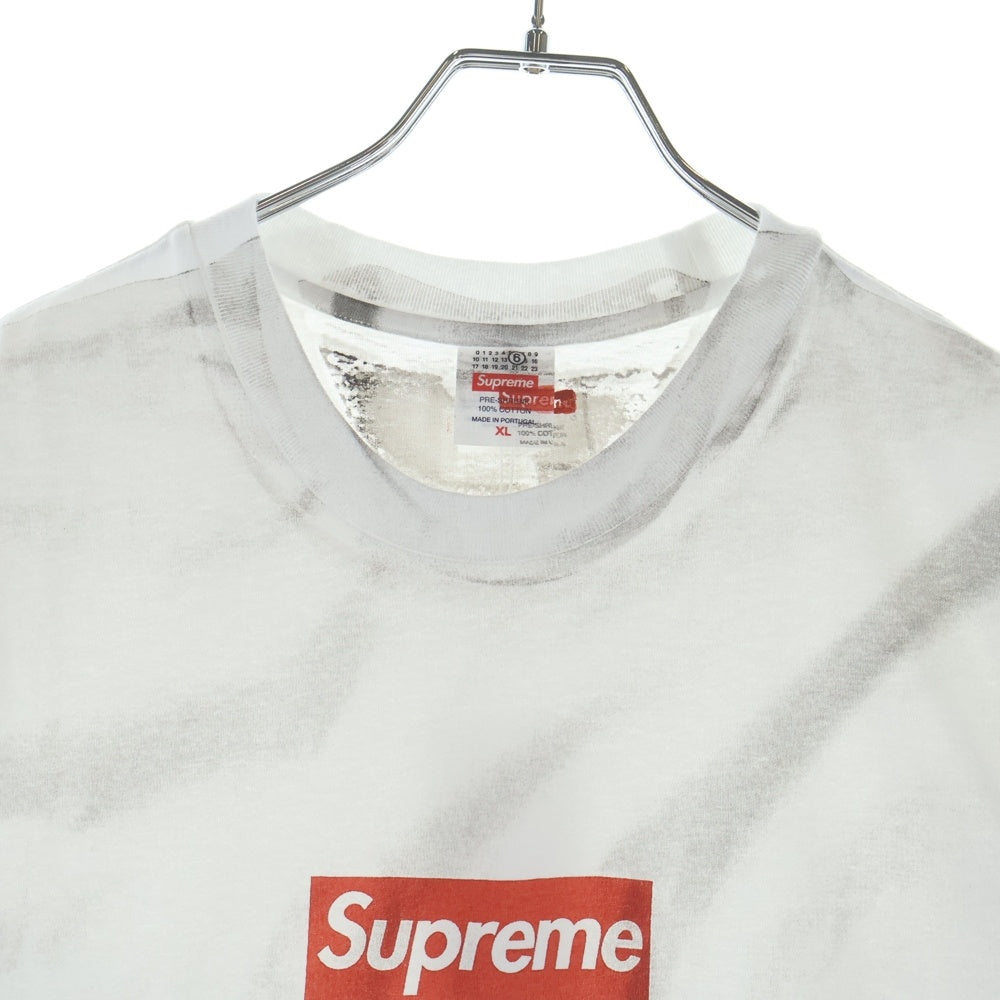 SUPREME(シュプリーム) 24SS ×MM6 Maison Margiela Box Logo Tee ボックスロゴプリント半袖Tシャツ カットソー ホワイト