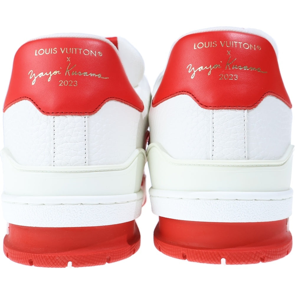 LOUIS VUITTON(ルイヴィトン) 23SS×草間彌生 LV Trainer LV トレーナー ドット柄 ローカットスニーカー ホワイト/レッド FD1202