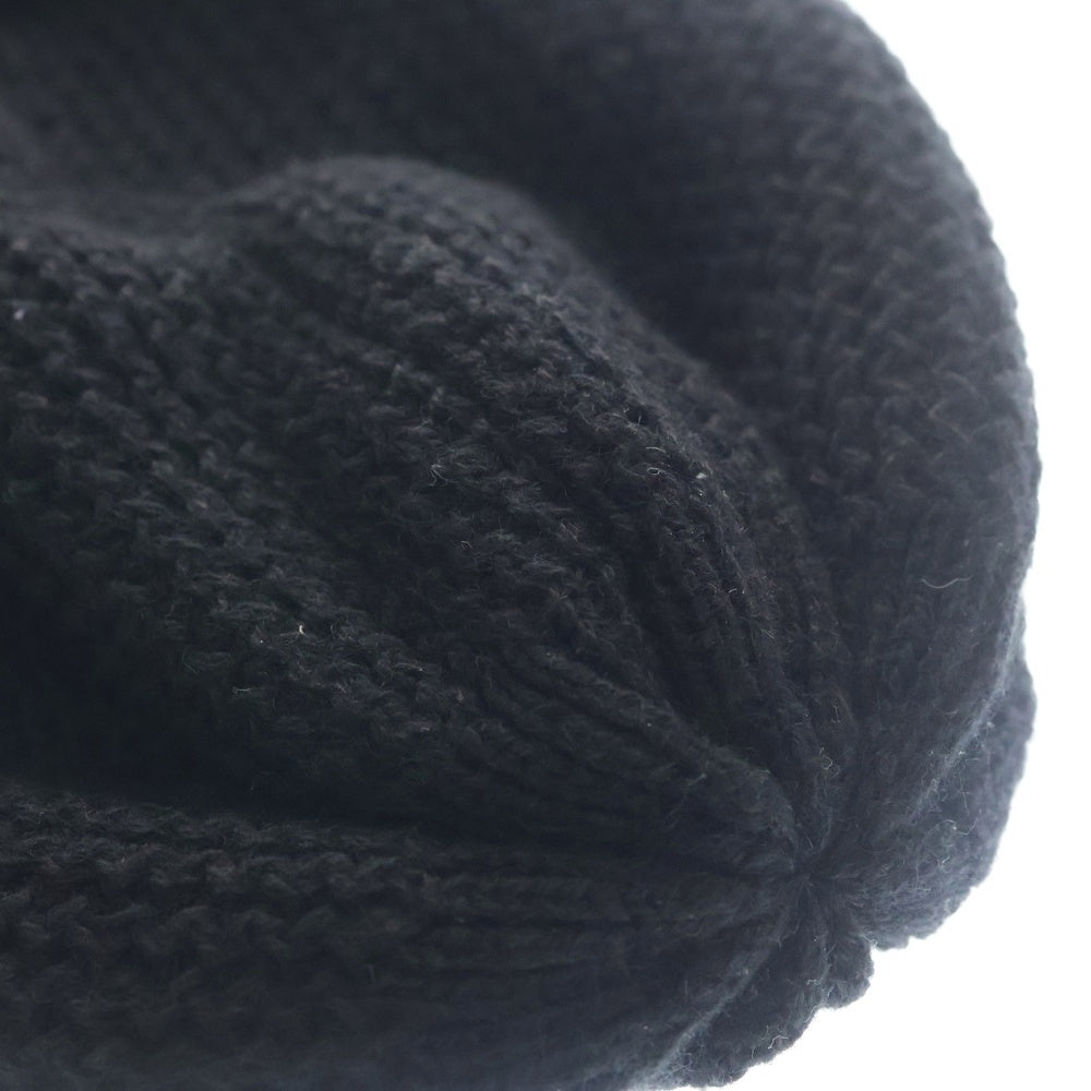 CHANEL(シャネル) スパンコールロゴ カシミヤビーニー ニット帽 ブラック AA8313
