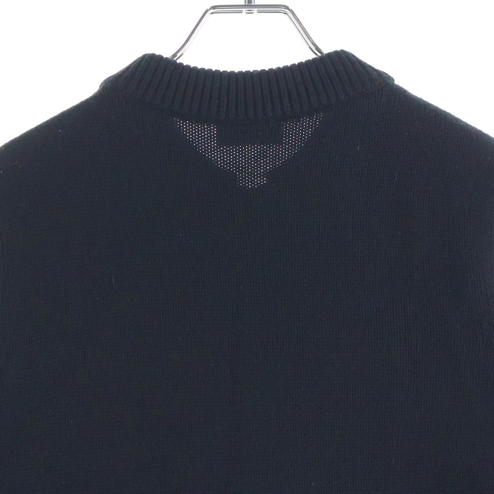 MONCLER(モンクレール) 17AW ダウン切替 ニット 長袖カーディガン ブラック レディース C20939474200