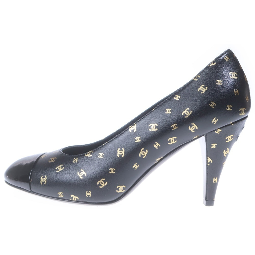 CHANEL(シャネル) ココマークロゴ レタリング ハイヒールパンプス 