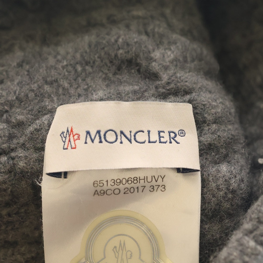 MONCLER(モンクレール) 17AW BERRETO ウール ビーニー ニット帽 グレー C20910028700 04656