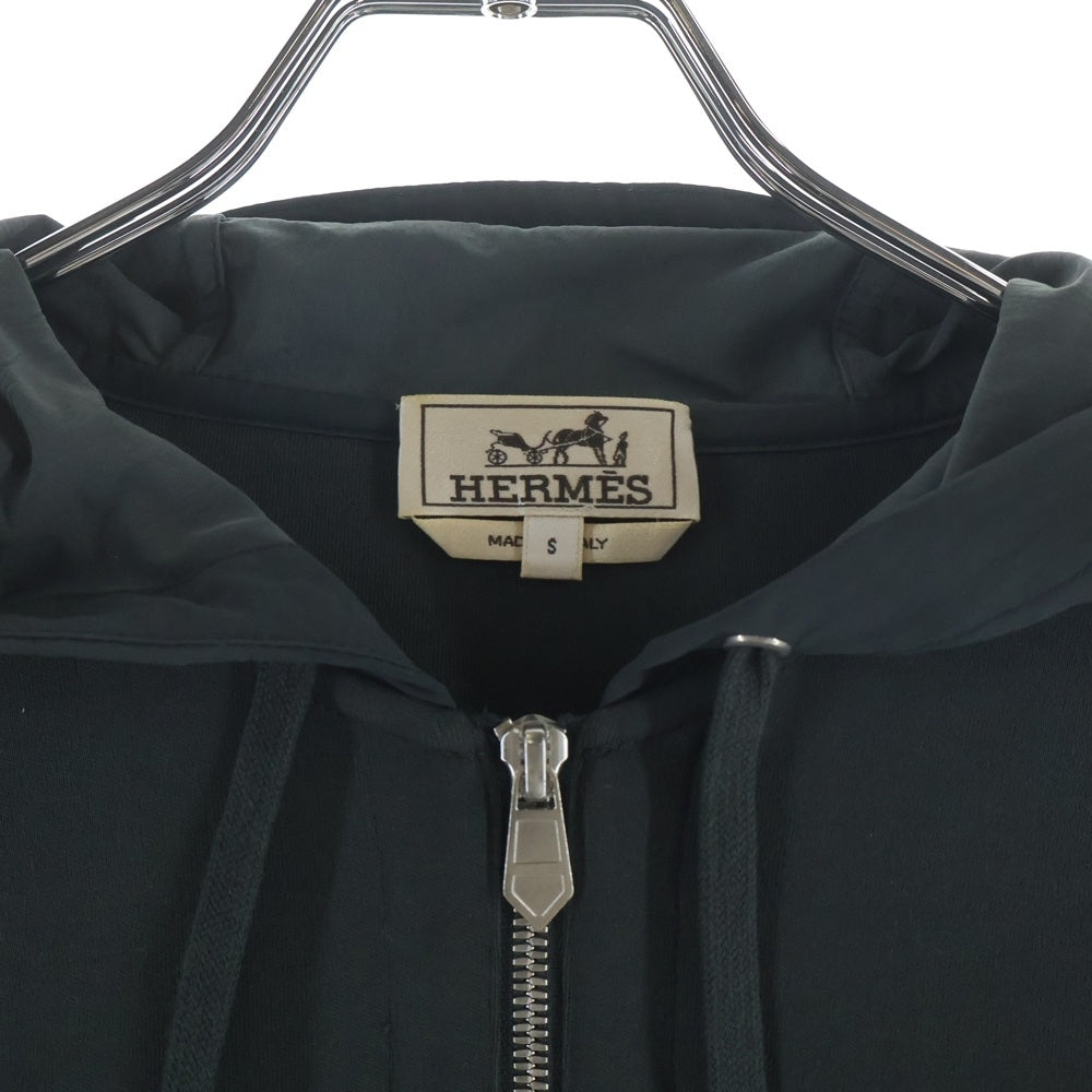 HERMES(エルメス) ハーフジップ アノラック フーディー パーカー グレー
