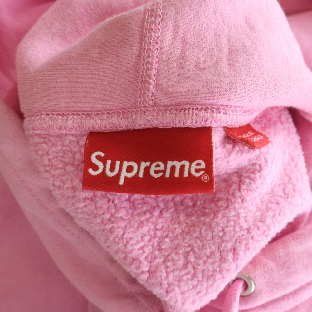 SUPREME(シュプリーム) 21AW Number One Hooded Sweatshirt フロントロゴ スウェット フーディー プルオーバーパーカー ピンク