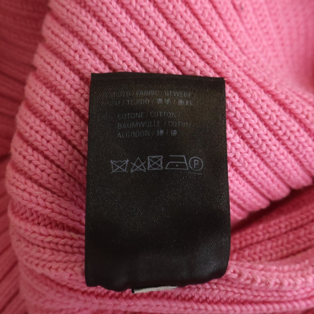 BALENCIAGA(バレンシアガ) フロントロゴ オーバーサイズ ハイネック長袖セーター ピンク 583089