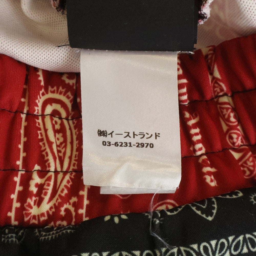 Palm Angels(パームエンジェルス) 19AW Bandanna Track PANTS バンダナ柄 トラックパンツ ブラック/レッド PMCA023E19608002
