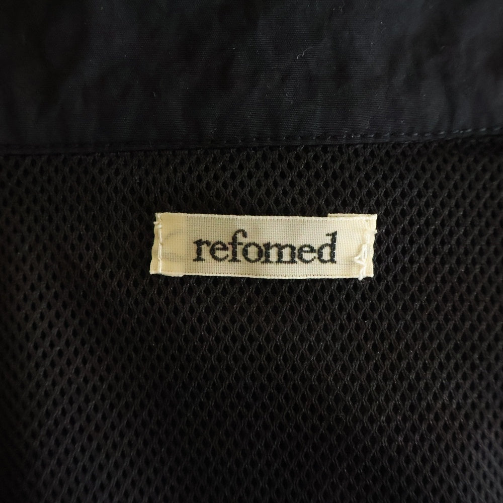 NO BRAND(ノーブランド) reformed FRESH MAN NYLON JACKET フレッシュマン ナイロン ジップアップジャケット ブラック REJK-028