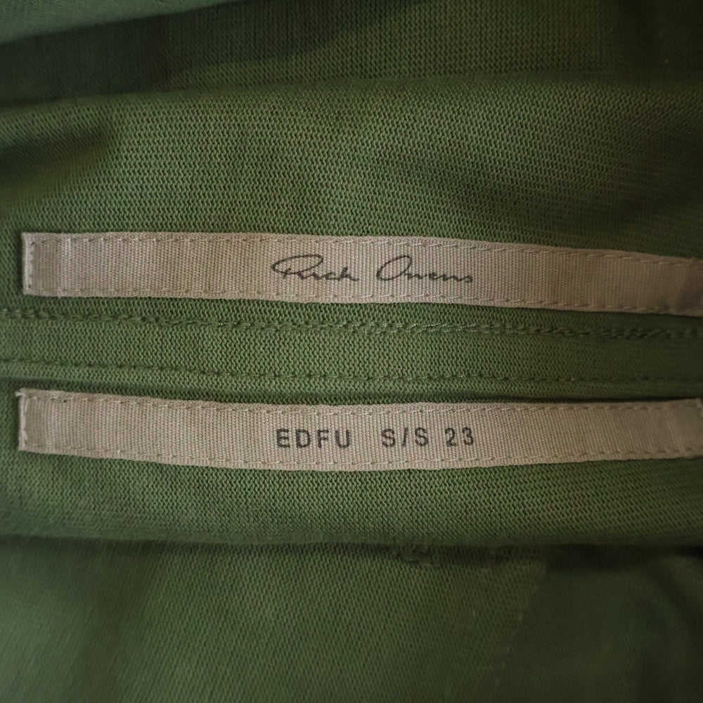 Rick Owens(リックオウエンス) 23SS MASTODON CARGO コットン スウェットカーゴパンツ グリーン RU01C4396-BA