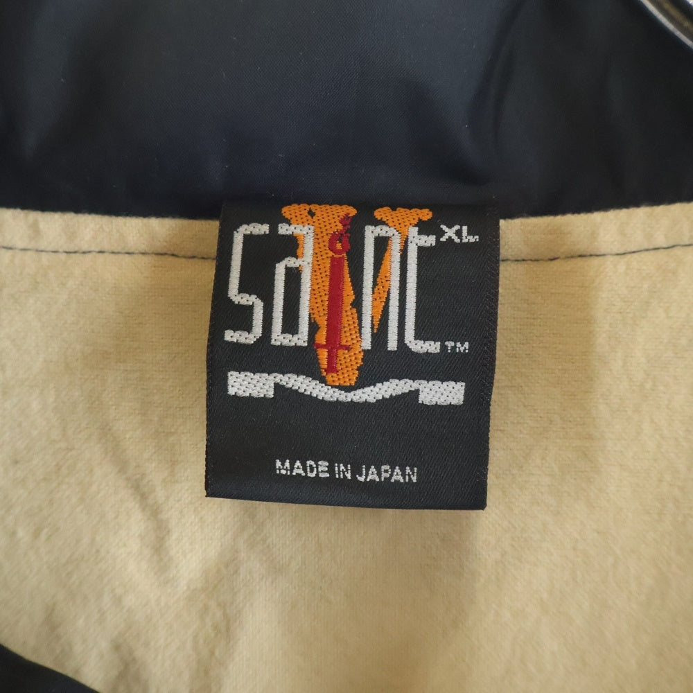 SAINT MICHAEL(セントマイケル) 22AW×VLONE VL COACH JACKET SKULL ヴィローン スカル ナイロンコーチジャケット ブラック SM-A22-0000-082