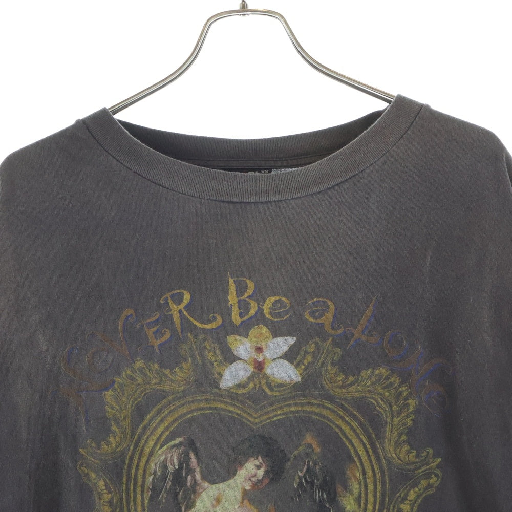 SAINT MICHAEL(セントマイケル) 22SS SS TEE NBA エンジェルプリント ダメージ加工半袖Tシャツ カットソー グレー SM-S22-0000-010
