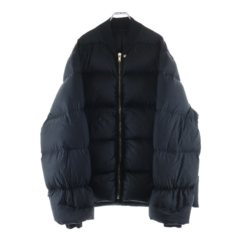 Rick Owens(リックオウエンス) 21AW GETHSEMANE期 FLIGHT DOWN JACKET ナイロン フライトダウンジャケット ブラック RU02A5788-NZD3