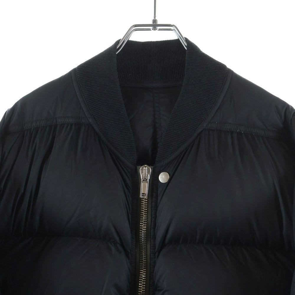 Rick Owens(リックオウエンス) 21AW GETHSEMANE期 FLIGHT DOWN JACKET ナイロン フライトダウンジャケット ブラック RU02A5788-NZD3