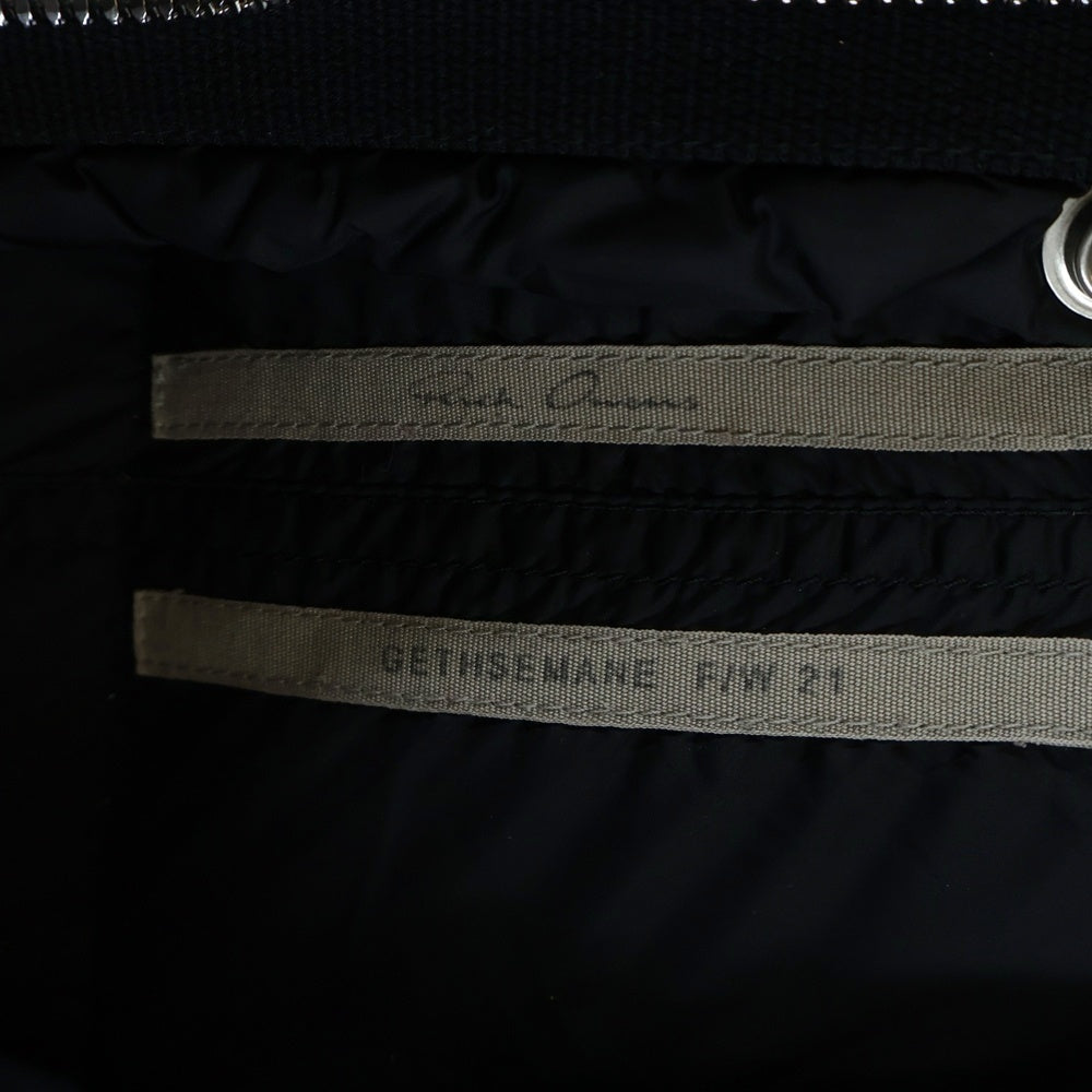 Rick Owens(リックオウエンス) 21AW GETHSEMANE期 FLIGHT DOWN JACKET ナイロン フライトダウンジャケット ブラック RU02A5788-NZD3