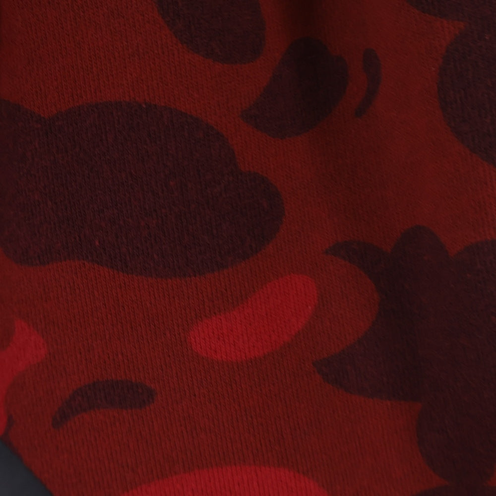 A BATHING APE(アベイシングエイプ) CRAZY CAMO SHARK SWEAT SHORTS クレイジーカモ スウェットショーツ レッド