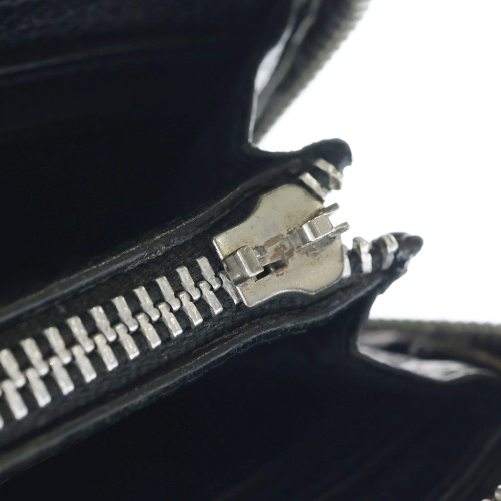 CHROME HEARTS(クロムハーツ) REC F ZIP 3クロス ラウンドジップレザーウォレット 財布 ブラック BCA368