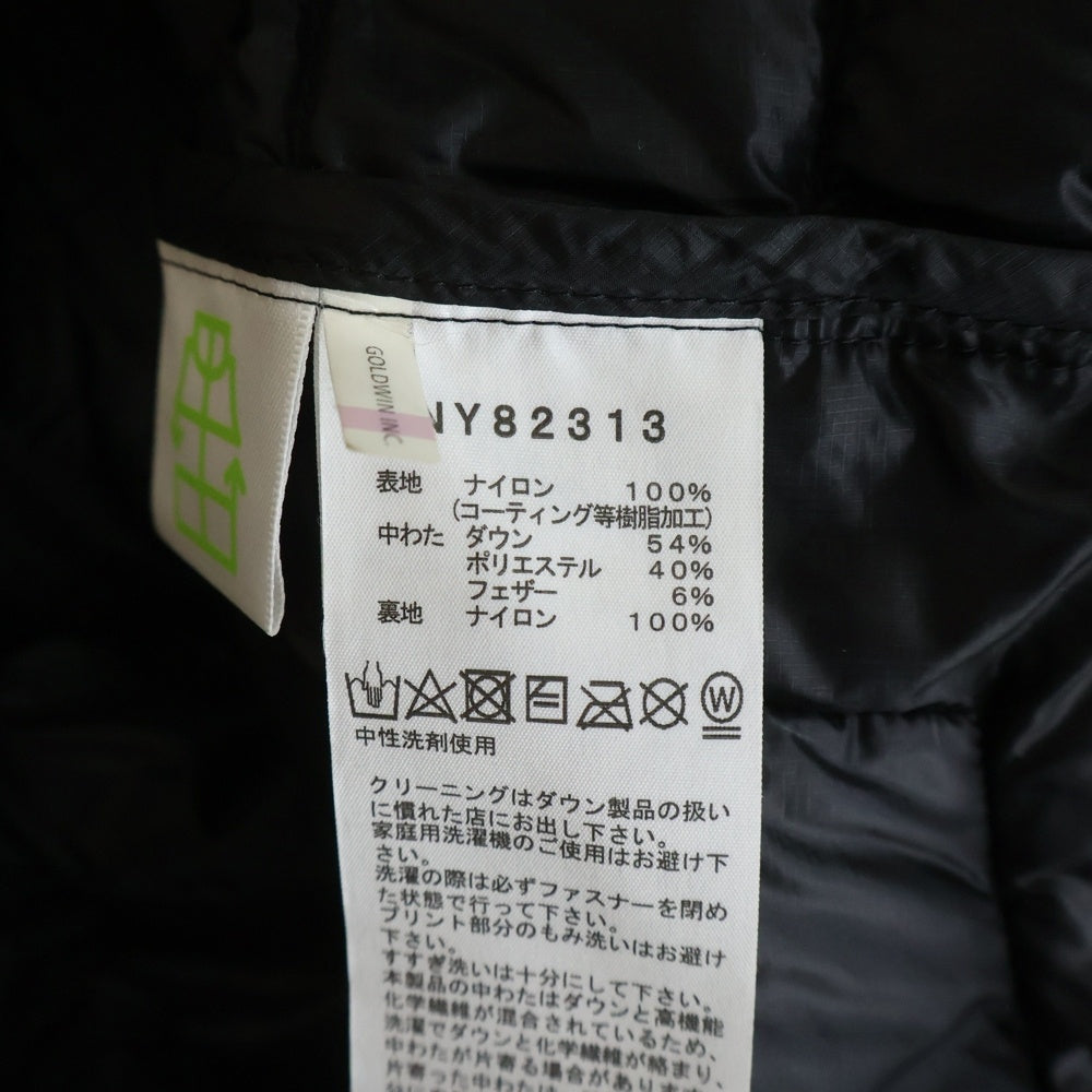 THE NORTH FACE(ザノースフェイス) THUNDER ROUNDNECK JACKET サンダーラウンドネック ダウンジャケット ブラック NY82313