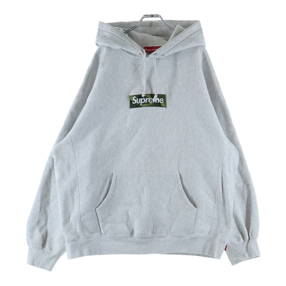 SUPREME(シュプリーム) 23AW Box Logo Hooded Sweatshirt ボックスロゴ プルオーバーパーカー フーディー グレー