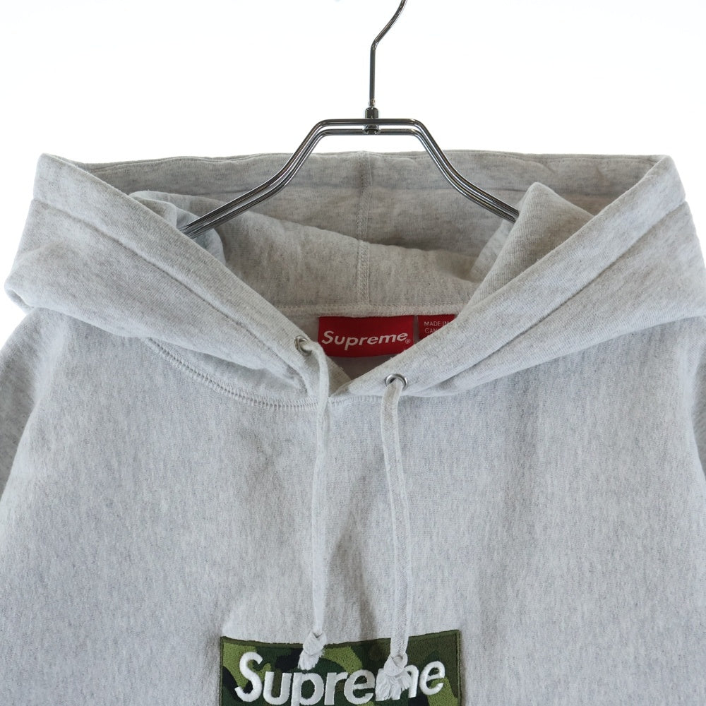 SUPREME(シュプリーム) 23AW Box Logo Hooded Sweatshirt ボックスロゴ プルオーバーパーカー フーディー グレー