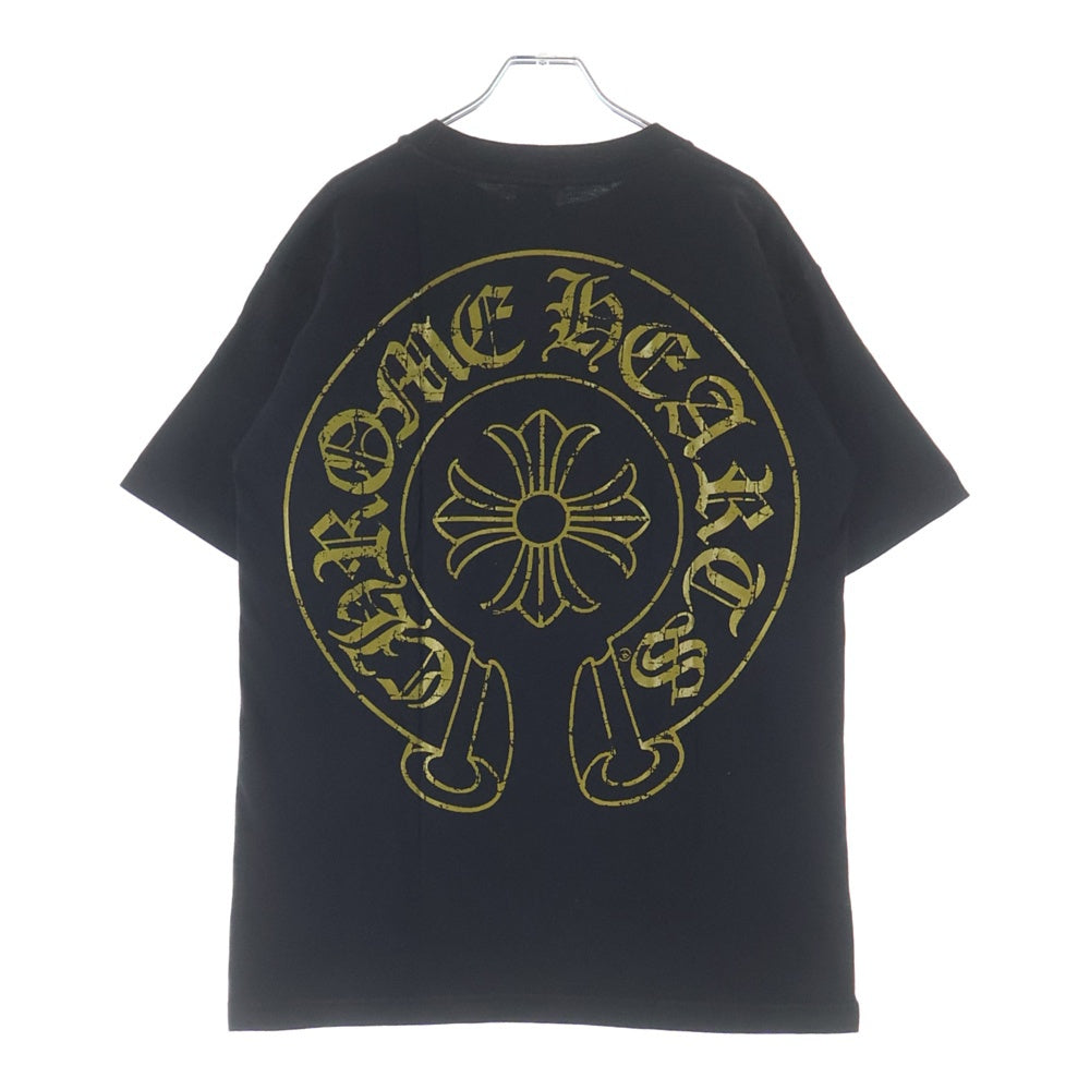 CHROME HEARTS(クロムハーツ) OLD CH PLS ホースシュー 半袖Tシャツ カットソー ブラック