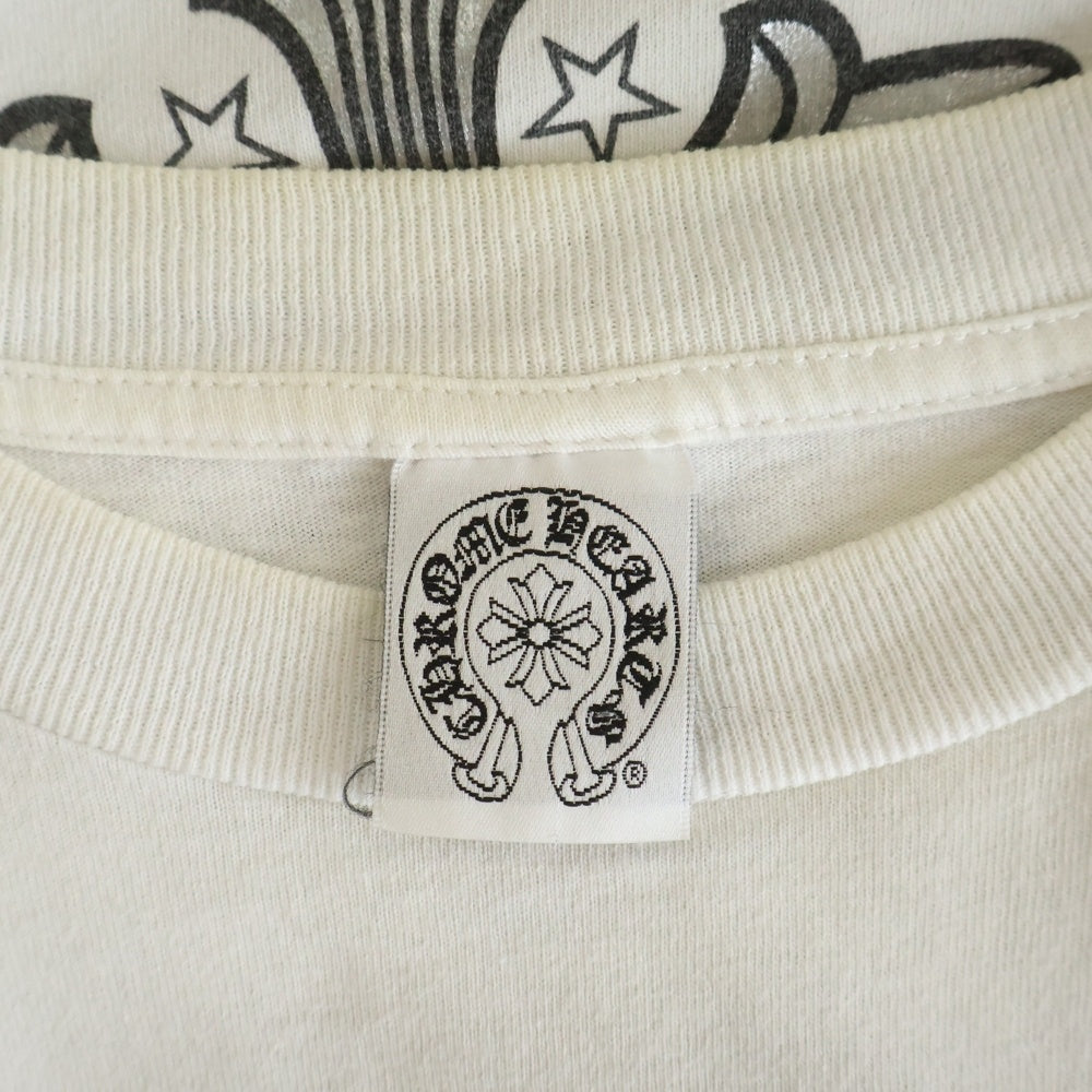 CHROME HEARTS(クロムハーツ) OLD STAR PRINT S/S TEE スタープリント 半袖Tシャツカットソー ホワイト