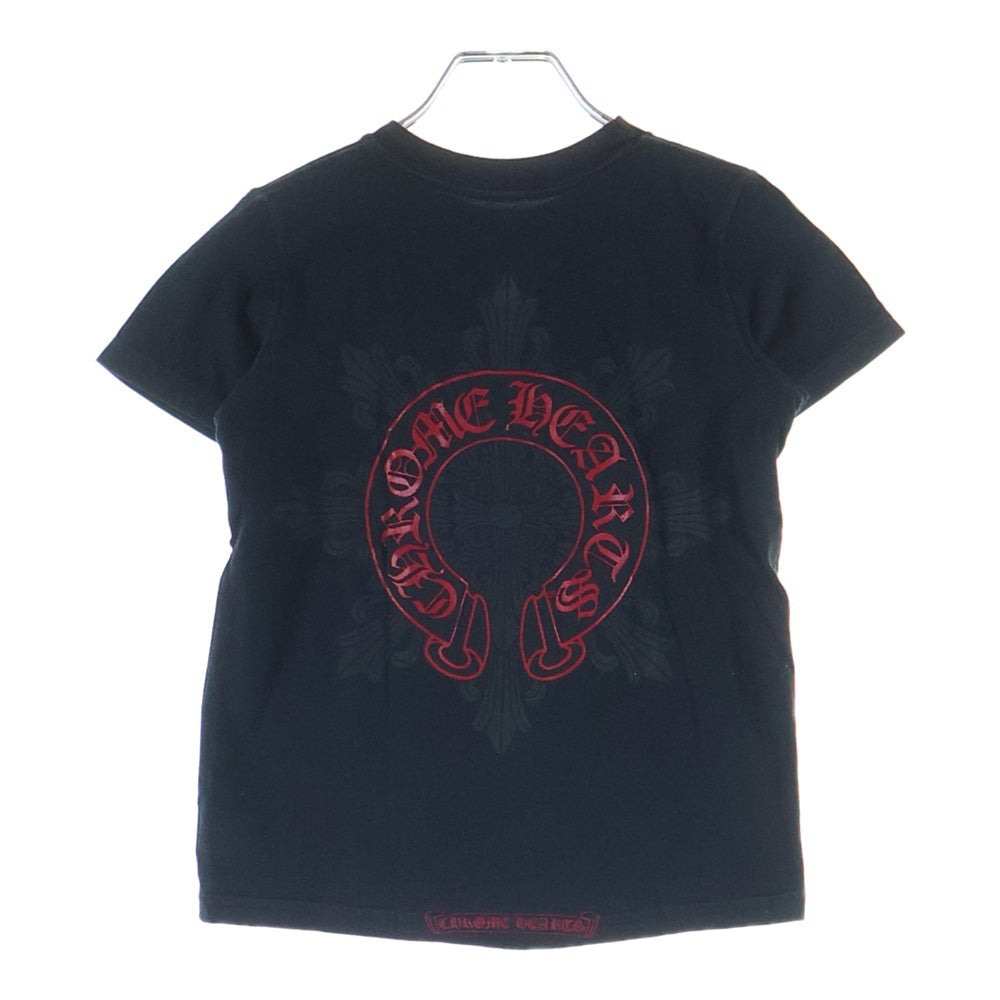 CHROME HEARTS(クロムハーツ) OLD CH T-SHIRT オールド ホースシューロゴプリント 半袖Tシャツ キッズ ブラック