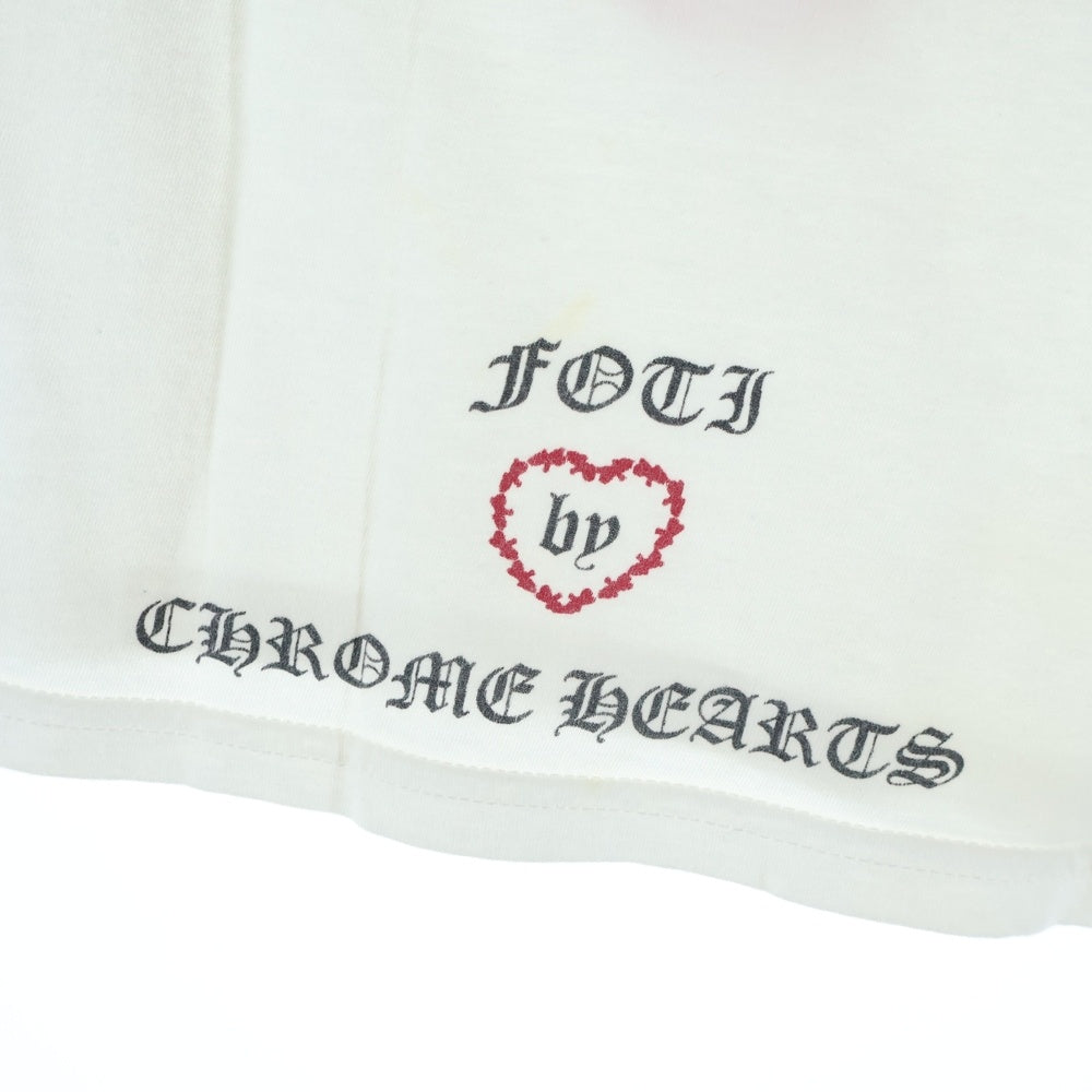 CHROME HEARTS(クロムハーツ) OLD FOTI フォティ ハートプリント 半袖Tシャツ カットソー キッズ ホワイト