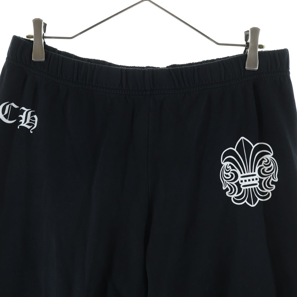 CHROME HEARTS(クロムハーツ) OLD SWEAT PANT オールド フレア プリント スウェット ロングパンツ ブラック