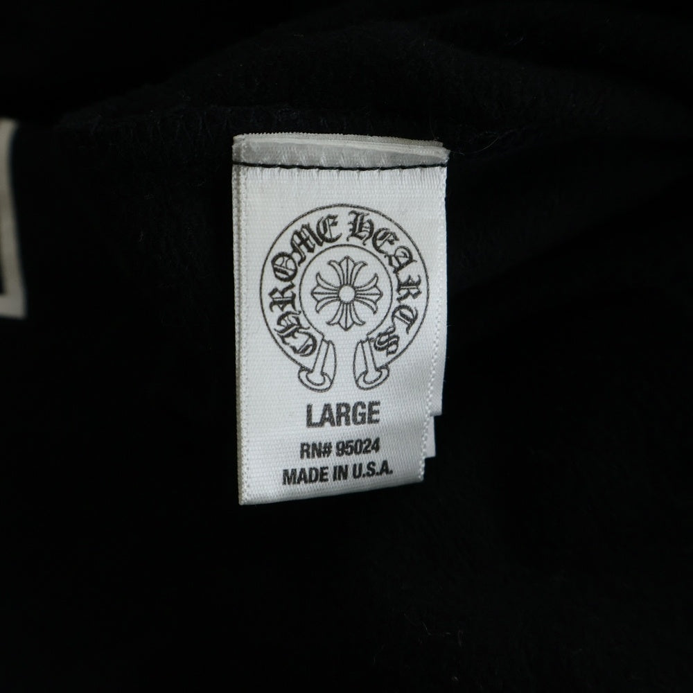 CHROME HEARTS(クロムハーツ) OLD SWEAT PANT オールド フレア プリント スウェット ロングパンツ ブラック