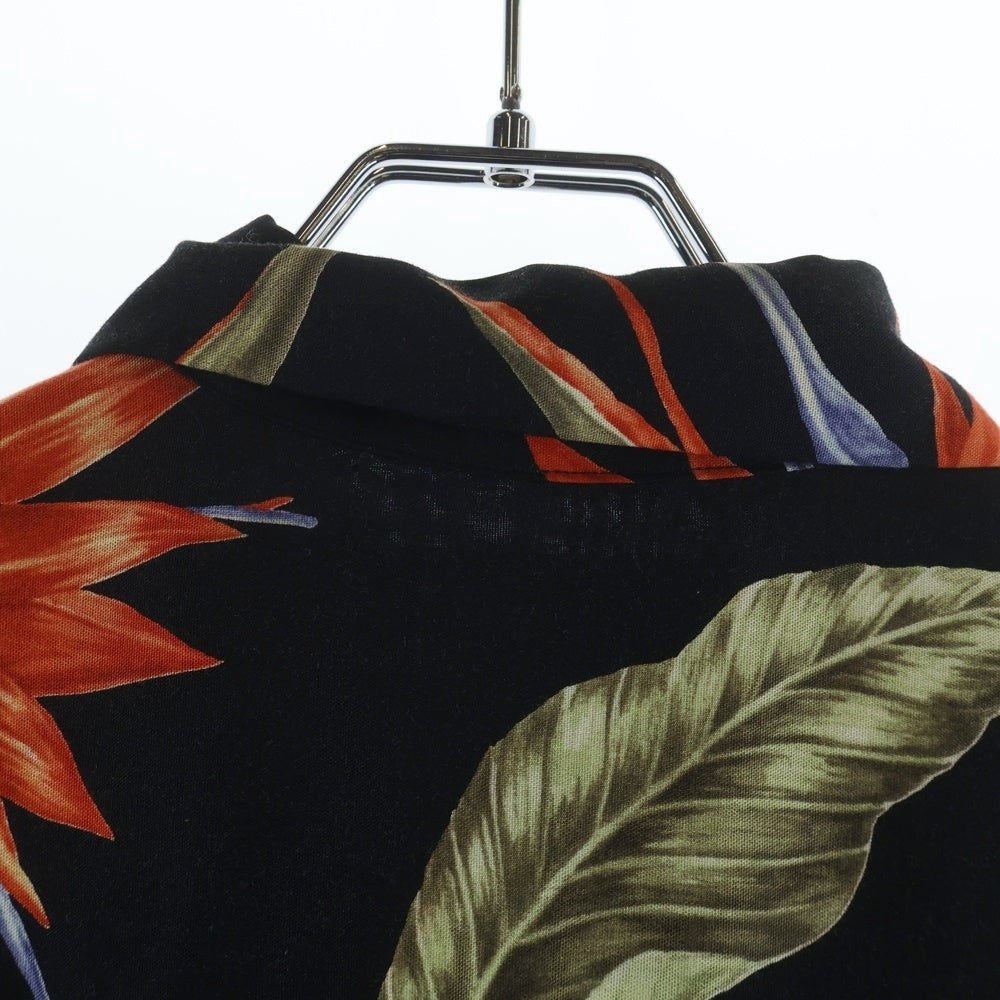WACKO MARIA(ワコマリア) 18SS BIRD OF PARADISE S/S HAWAIIAN SHIRT バード オブパラダイス 極楽鳥 半袖ハワイアン アロハシャツ ブラック