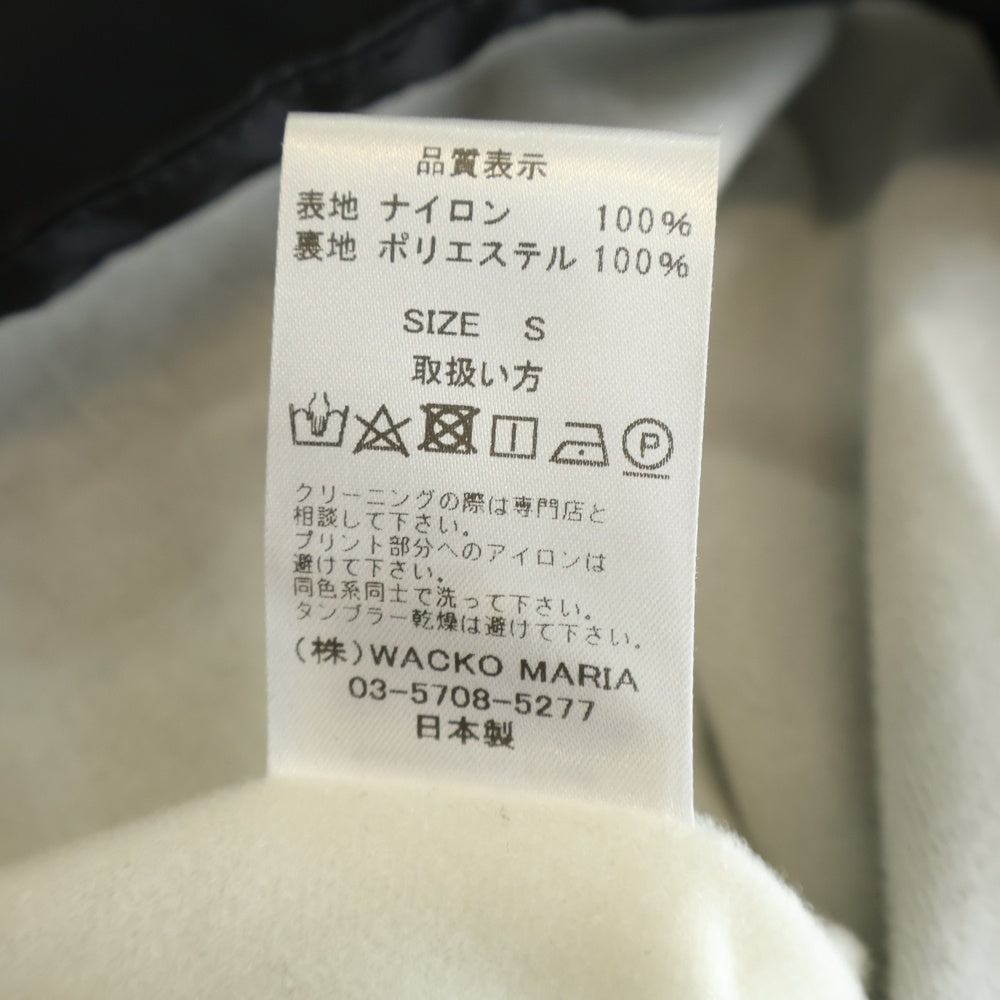 WACKO MARIA(ワコマリア) 25SS COACH JACKET 両面プリント ナイロン コーチジャケット ブラック