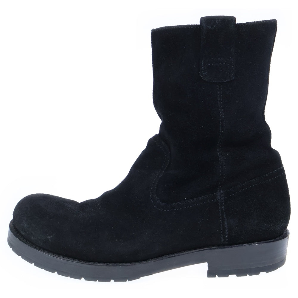 nonnative(ノンネイティブ) WORKER ZIP UP BOOTS サイドジップ スエードレザー ハイカットブーツ ブラック 99086 2081