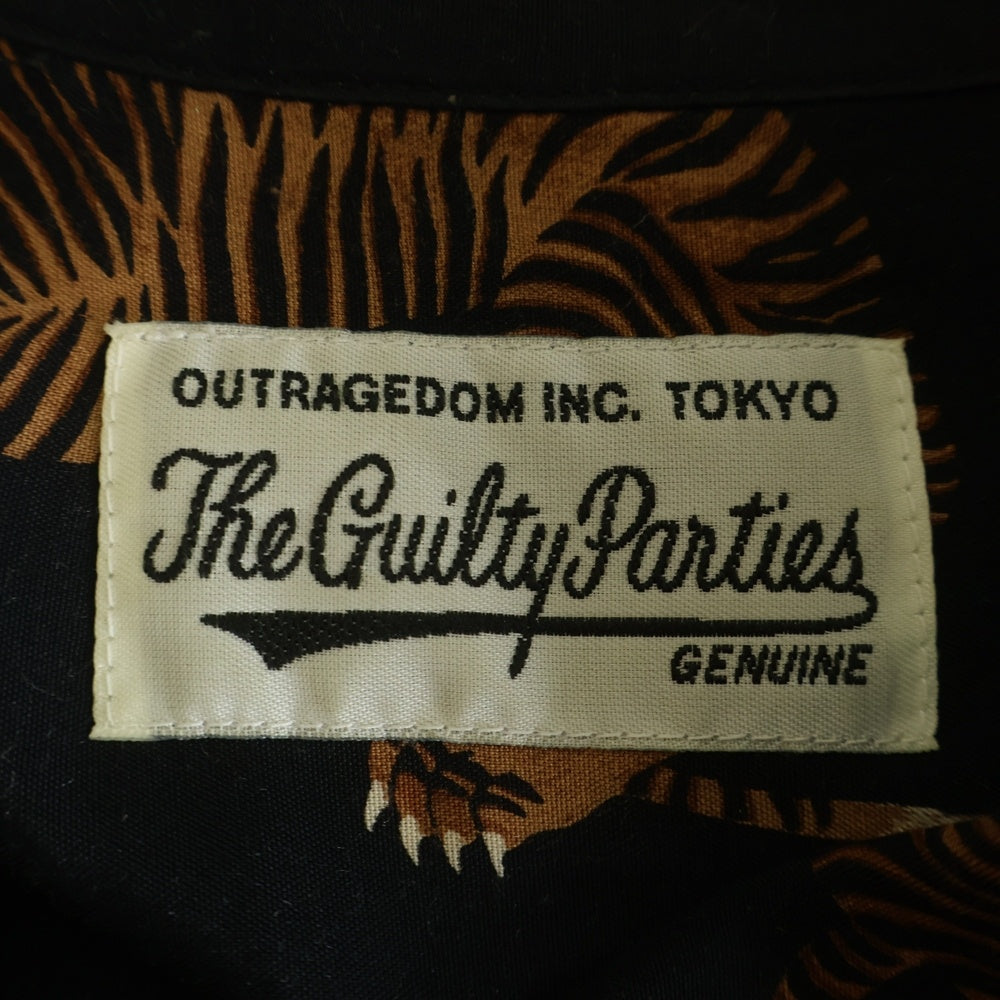 WACKO MARIA(ワコマリア) 18AW TIGER S/S HAWAIIAN SHIRT 虎柄 半袖ハワイアン アロハシャツ ブラック