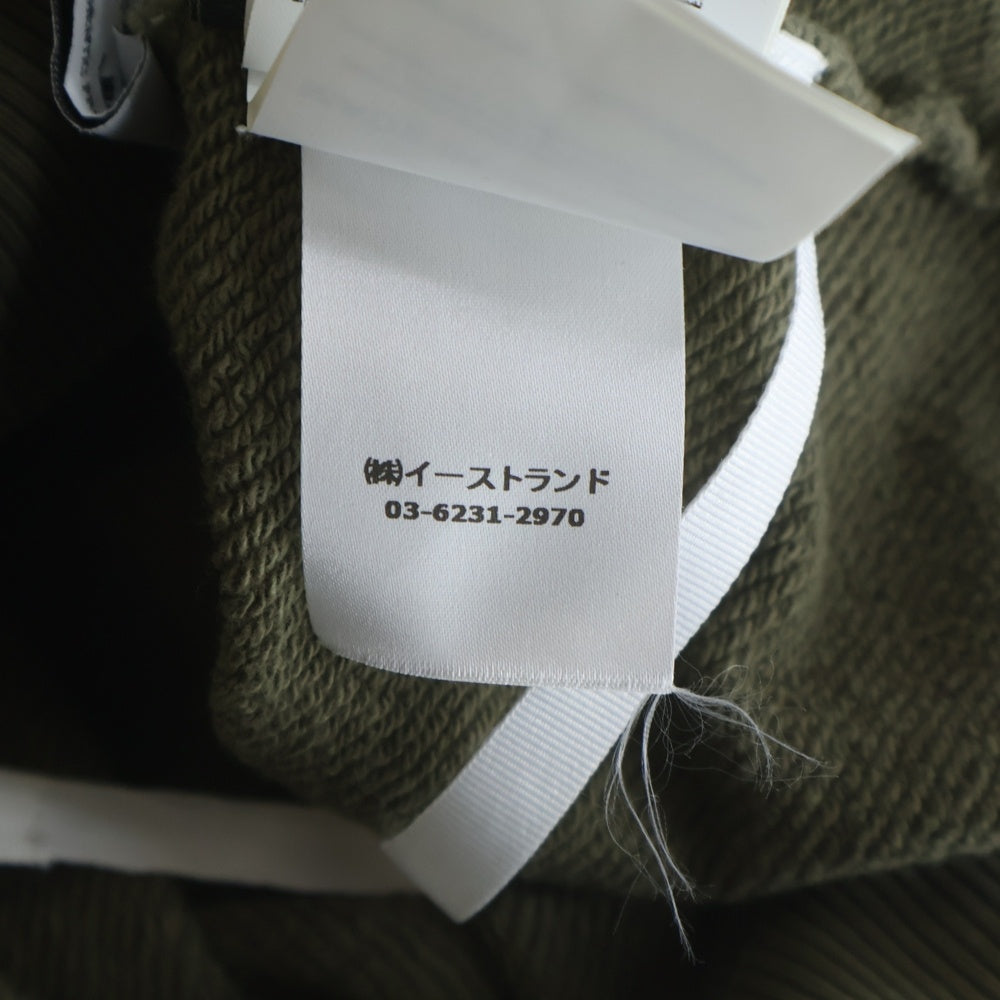 OFF-WHITE(オフホワイト) 22SS WAVE DIAG SLIM CREWNECK ウェーブ ダイアグ スリム クルーネックトレーナー スウェット カーキ OMBA057S22FLE003