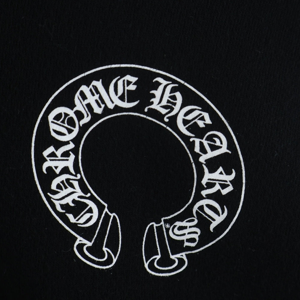 CHROME HEARTS(クロムハーツ) FLRL Zip Hoodie 袖フローラル ジップアップパーカー アーチロゴ ブラック