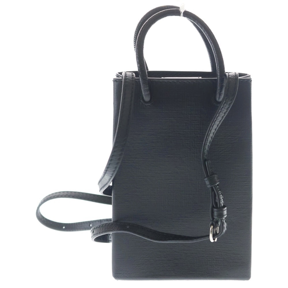BALENCIAGA(バレンシアガ) ショッピング フォン ホルダー ショルダーバッグ ブラック 593826