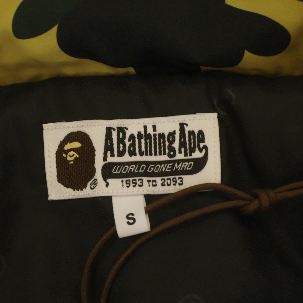 A BATHING APE(アベイシングエイプ) 1ST CAMO SHARK SNOWBOARD JACKET ミリタリージャケット モッズコート カモ 1L80141002 イエロー