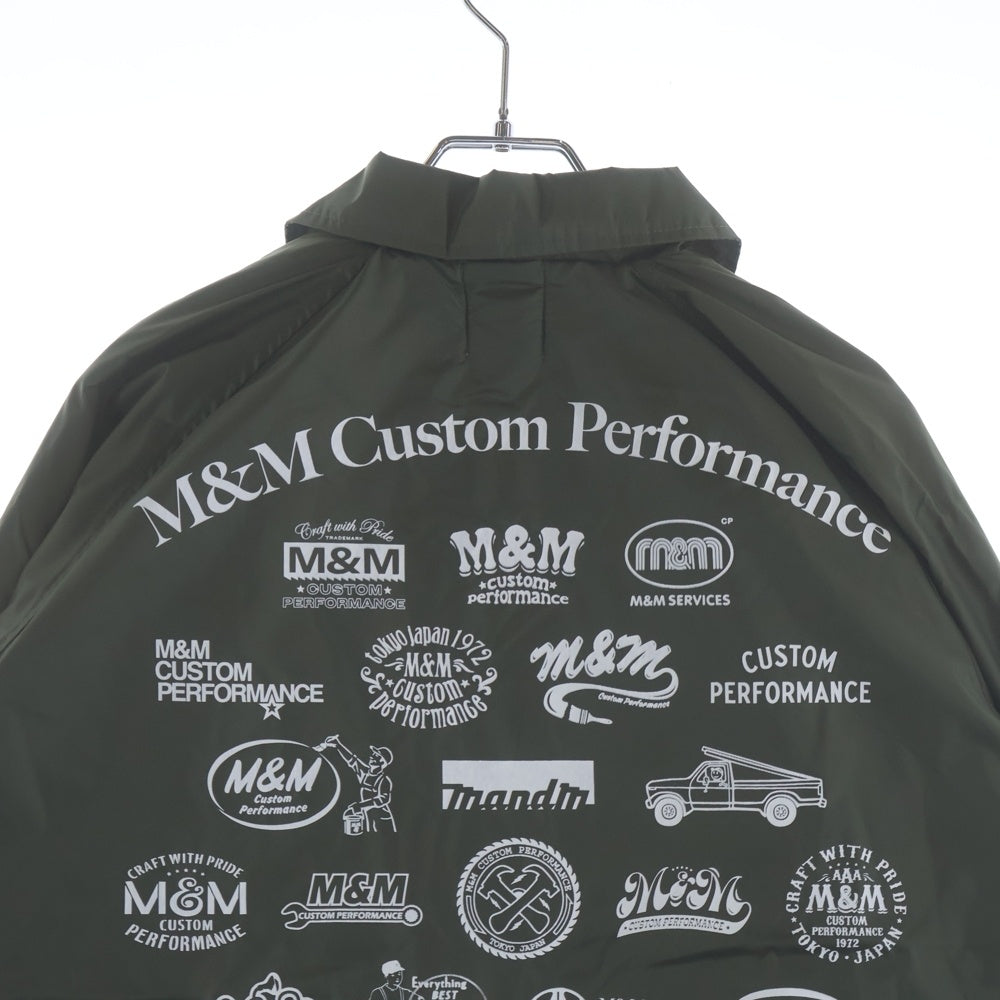 m&m(エムアンドエム) BOA COACH JACKET ナイロン ボアコーチジャケット 26MMJ06 オリーブ