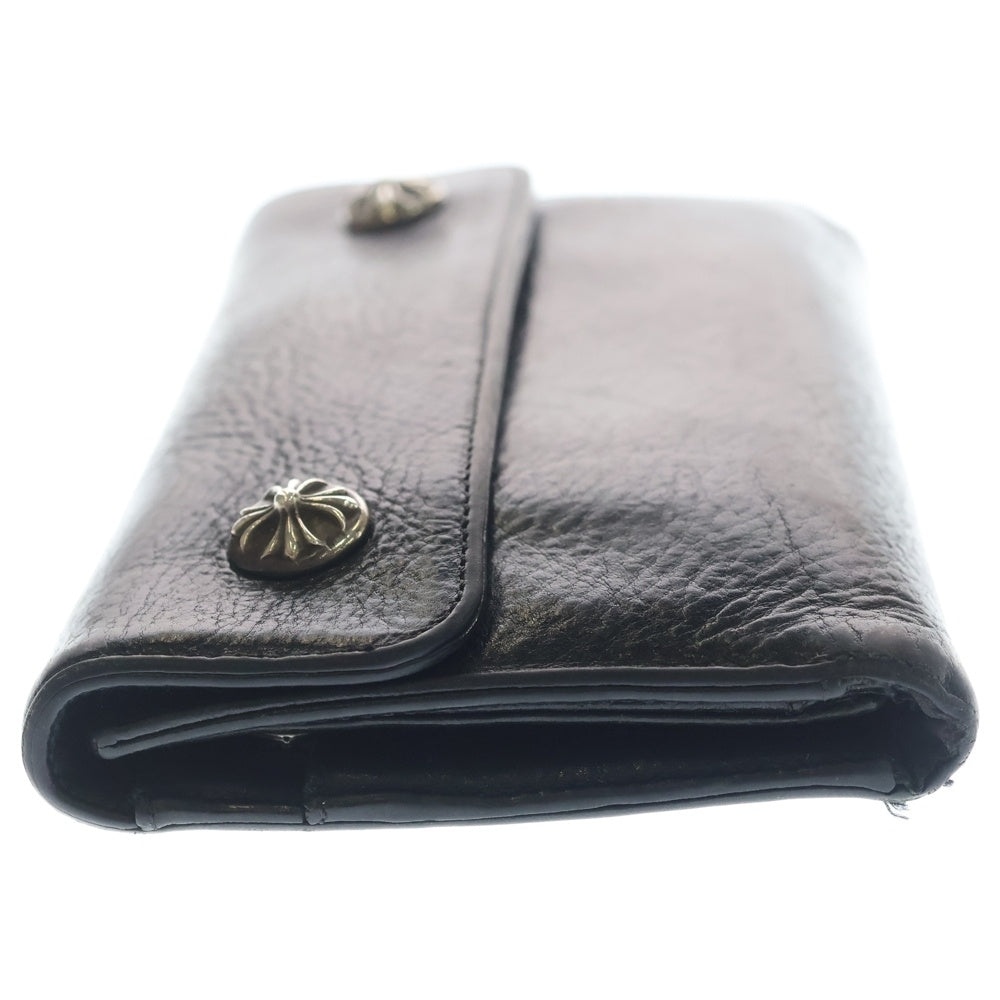 CHROME HEARTS(クロムハーツ) WAVE ウェーブ レザーウォレット 財布 ブラック