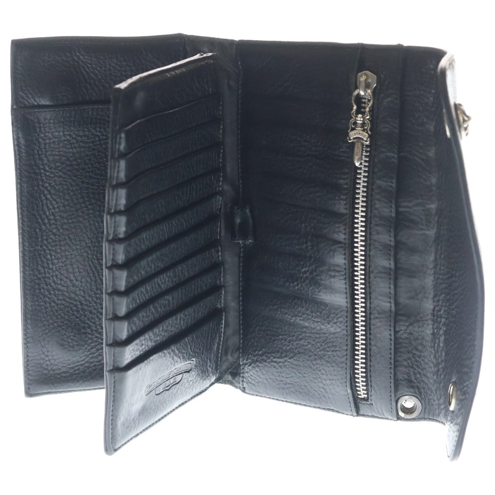 CHROME HEARTS(クロムハーツ) WAVE ウェーブ レザーウォレット 財布 ブラック