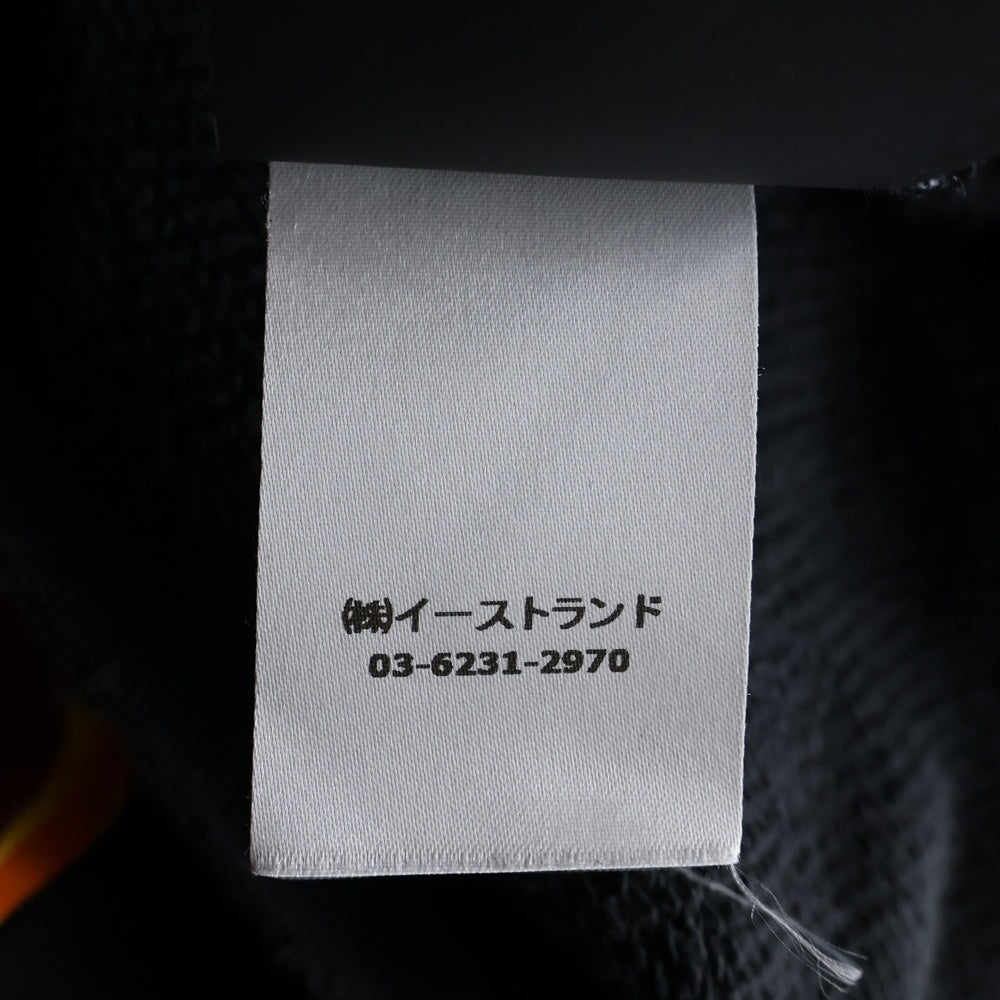 Palm Angels(パームエンジェルス) GRAFFITI FLAMES CREWNECK グラフィティーデザイン スウェット トレーナー ブラック PMBA065F22FLE005