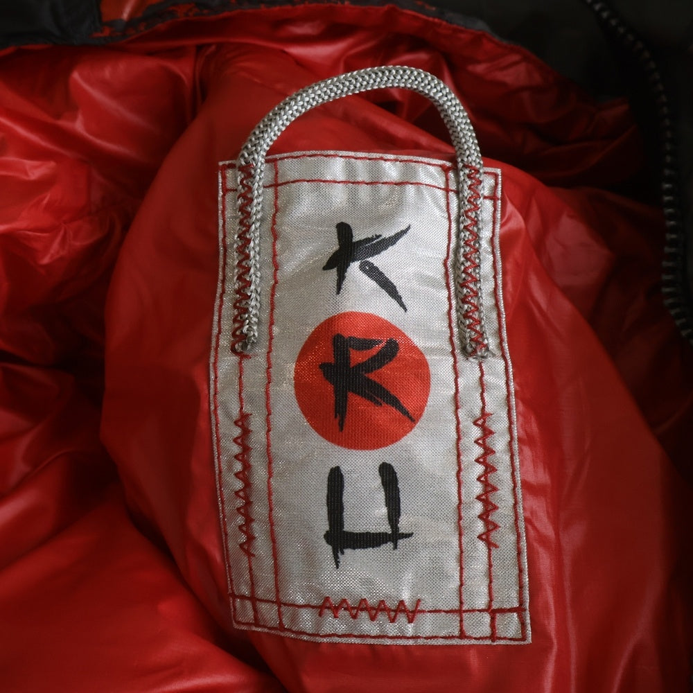 KRU(クルー) Down Jacket ダウンジャケット ポリエステル グレー/レッド