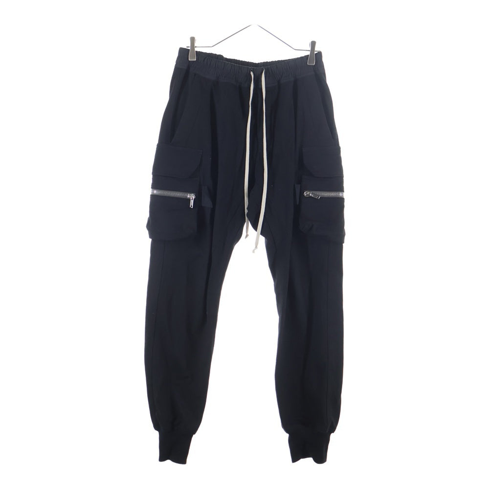 Rick Owens(リックオウエンス) 26SS MASTODON CARGO マストドン カーゴパンツ ジョガーパンツ ドローストリング ブラック RU01F2396