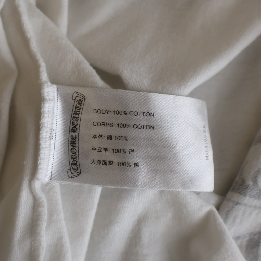 CHROME HEARTS(クロムハーツ) HONOLULU Limited Horseshoe Tee ホノルル限定 ホースシュープリント クルーネック半袖Tシャツ ホワイト