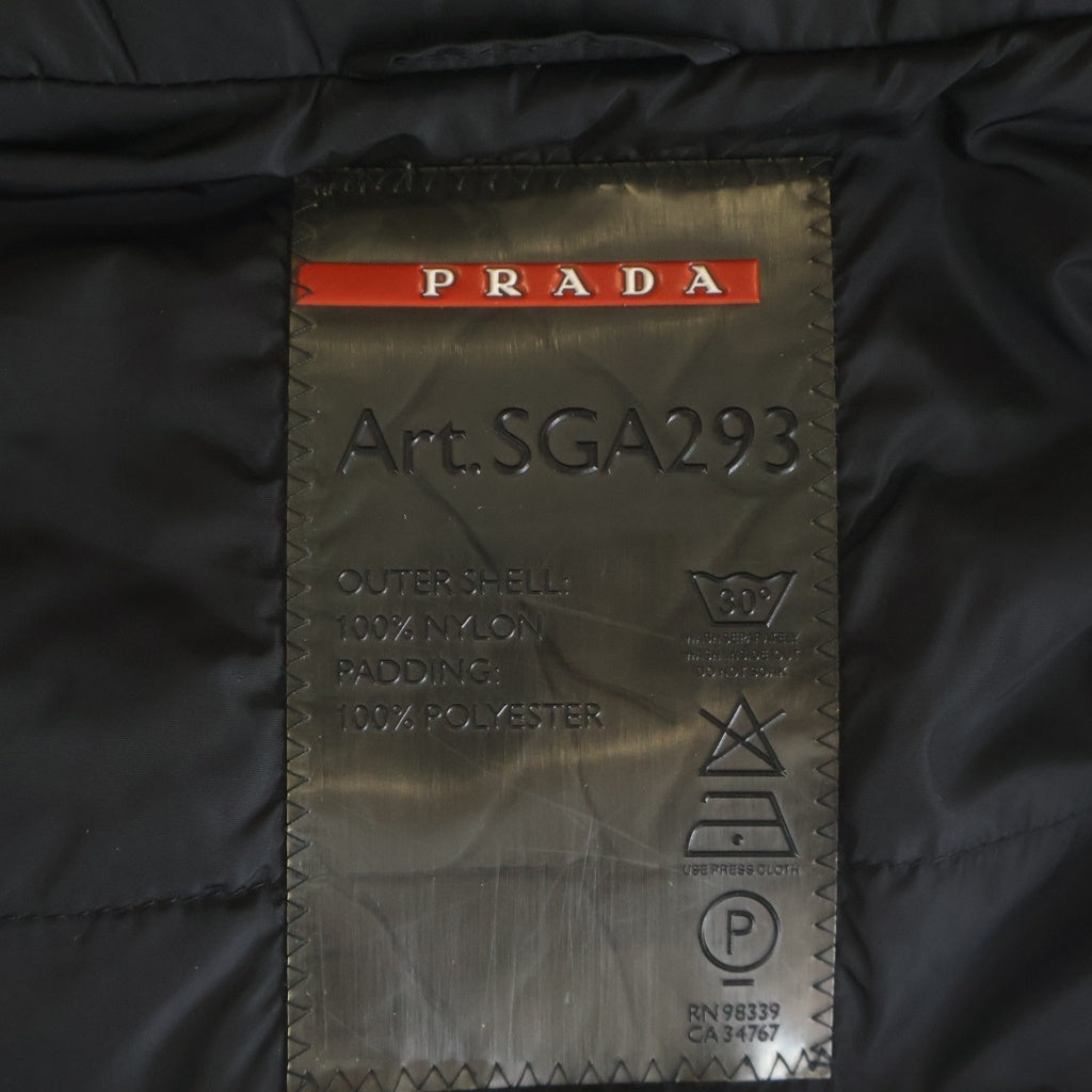 PRADA SPORT(プラダ スポーツ) ナイロン中綿ジャケット ダブルジップ ナイロン ブラック SGA293