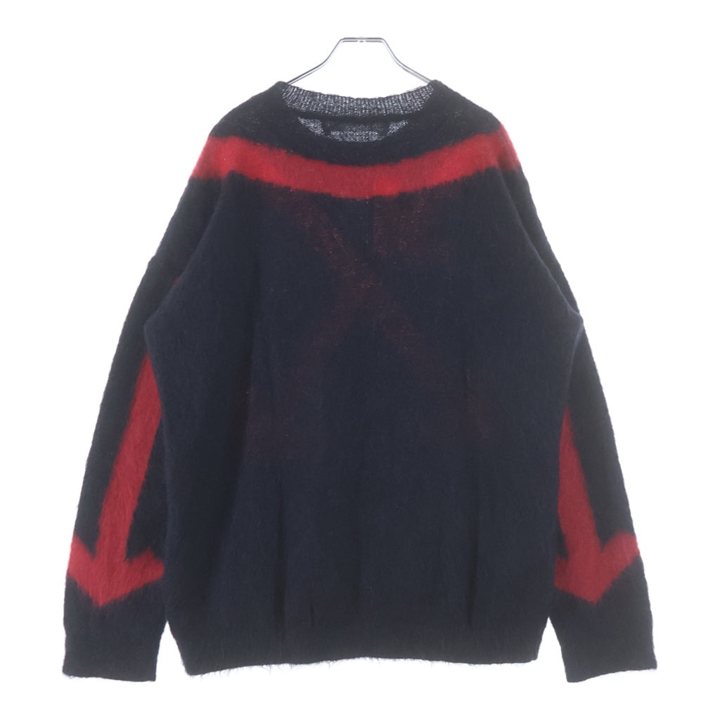 OFF-WHITE(オフホワイト) Arrow Knit アルパカモヘアニット セーター アロー グレー OMHA036E20KNI002