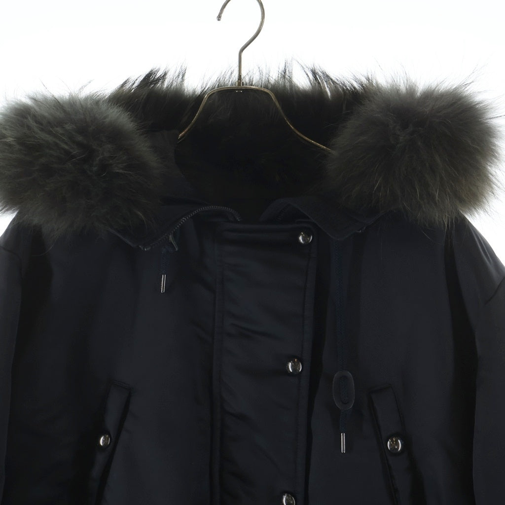 TATRAS(タトラス) 19AW CUSNA ラクーンファーフード付 ダウンジャケット ブラック LTA19A4702 レディース
