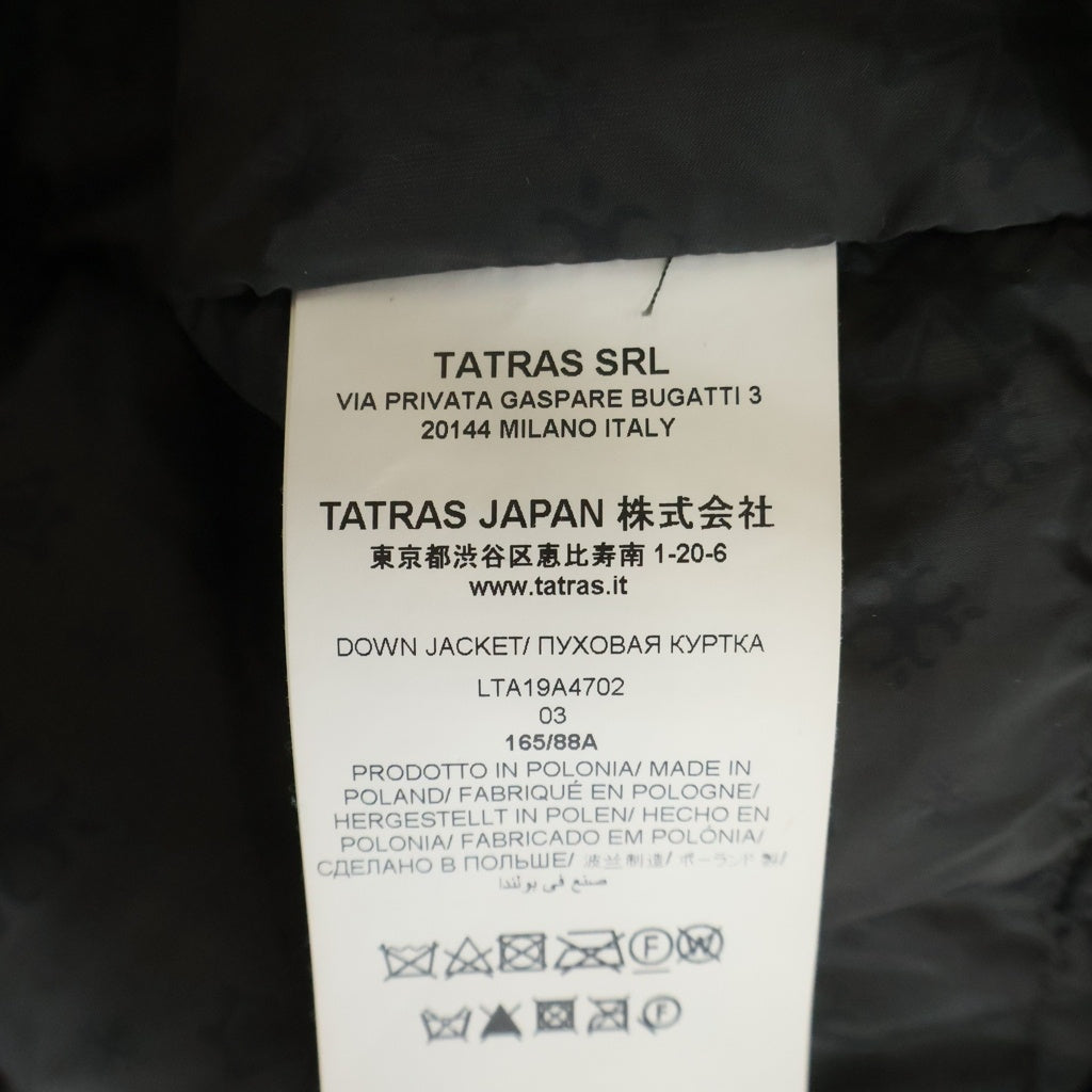TATRAS(タトラス) 19AW CUSNA ラクーンファーフード付 ダウンジャケット ブラック LTA19A4702 レディース
